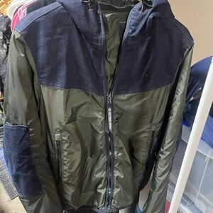 G-Star Olive and Navy Windbreaker